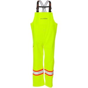 imageGrundens CSA Neptune Fishing Bib  Mens Adult Fishermen Bibs  Black  Medium 30 InseamHivis Yellow