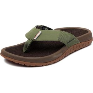imageGrundens Mens FishFinder Sandals  QuickDrying Comfortable and Versatile Mens Flip Flops with Enhanced Traction ampamp Full Arch Support for Fishing and Outdoor WearDeep Lichen Green