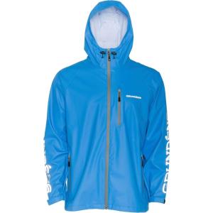 imageGrundens Mens Tourney Jacket  Hooded Waterproof Fishing Jacket Lightweight Athletic Fit Packable Rain CoatCoastal Blue