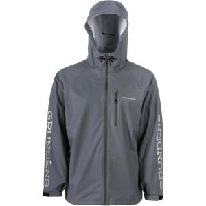 imageGrundens Mens Tourney Jacket  Hooded Waterproof Fishing Jacket Lightweight Athletic Fit Packable Rain CoatIron Grey