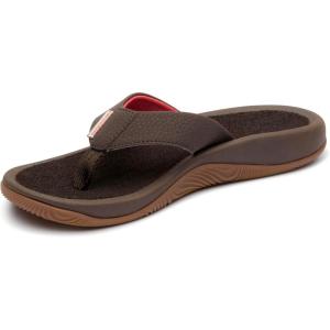 imageGrundens Womens DeckMate 3Point Sandal  Comfortable WaterFriendly Deck Sandal for Fishing Boating and BeachwearDark Brown
