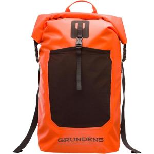 imageGrundns Bootlegger Roll Top Backpack  Waterproof 30L BlackRed Orange