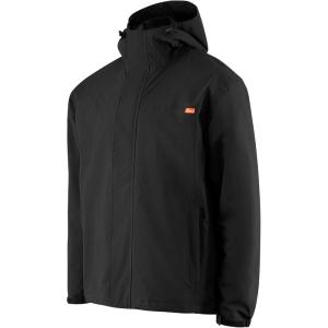 imageGrundns Cutter Jacket  Waterproof Packable Lightweight Rain and Wind Resistant Fishing Jacket for MenBlack