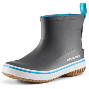 imageGrundns Kids Guppy Rain Boots  Lightweight Rubber Waterproof Kids and Toddlers Shoes EasyOn Loop Girls Rain Boots and Boys Rain BootsAnchor