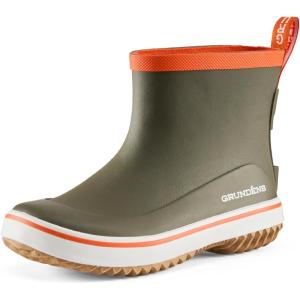 imageGrundns Kids Guppy Rain Boots  Lightweight Rubber Waterproof Kids and Toddlers Shoes EasyOn Loop Girls Rain Boots and Boys Rain BootsOlive Green