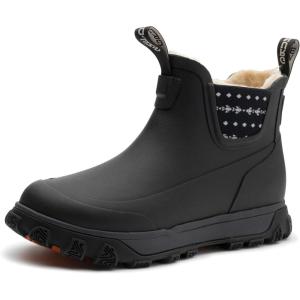 imageGrundns Womens Deviation Sherpa Ankle Boot  Durable Waterproof Fleece LinedBlack
