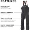 imageGrundns Mens Full Share Bib  Waterproof BreathableAnchor