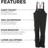 imageGrundns Mens Full Share Bib  Waterproof BreathableBlack