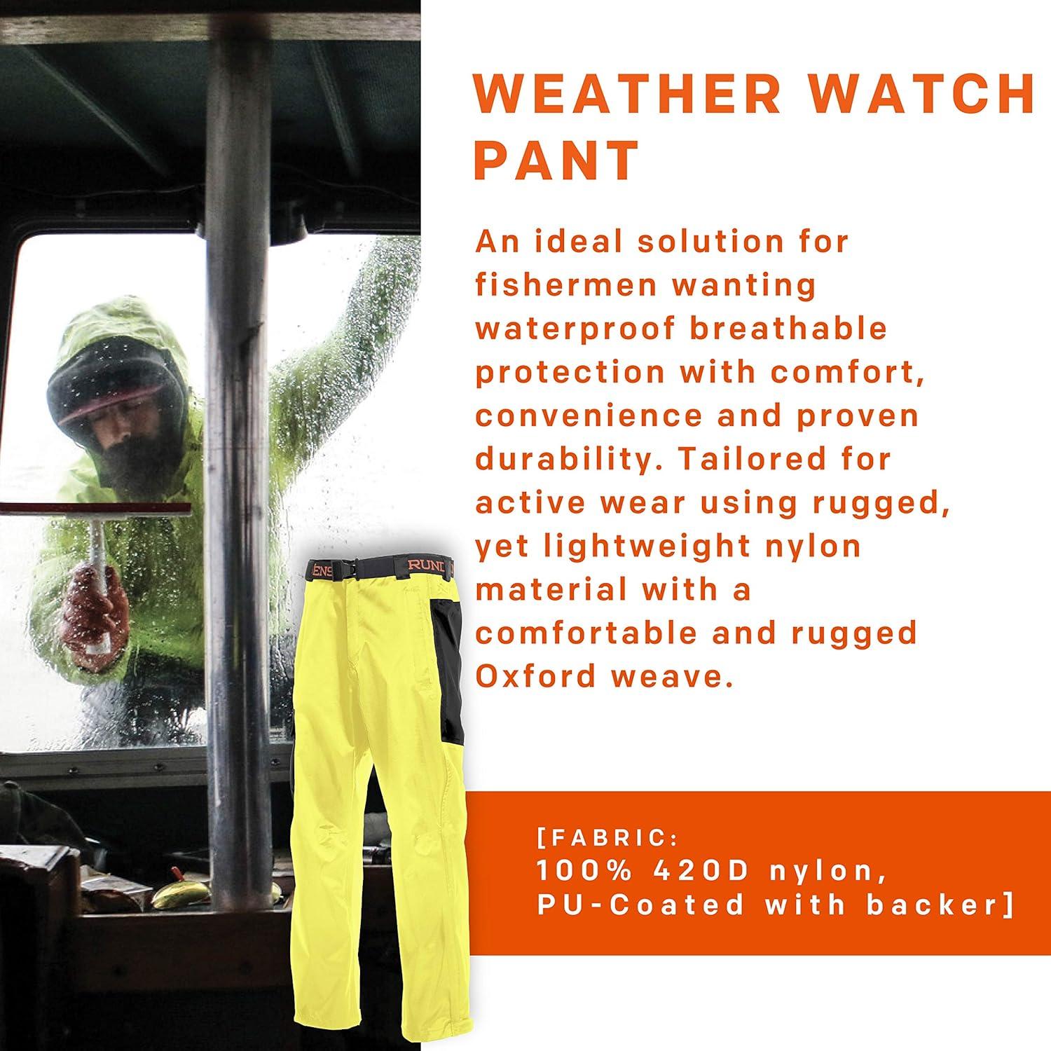 imageGrundns Mens Weather Watch Pant Updated Waterproof StainResistantHi Vis Yellow