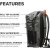 imageGrundns Wayward Roll Top Backpack  Waterproof 38L Deep DepthsAnchor