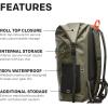 imageGrundns Wayward Roll Top Backpack  Waterproof 38L Deep DepthsDeep Depths