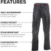 imageGrundns Mens Weather Watch Pant Updated Waterproof StainResistant Black Large