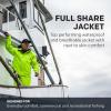 imageGrundens Mens Full Share Jacket  Waterproof Breathable Hi Vis Yellow 3XLarge