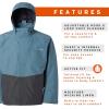 imageGrundns Mens Downrigger GORETEX Jacket  Waterproof BreathableQuarry