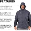 imageGrundns Mens Dreadnought Jacket  Waterproof ampamp Wind Resistant All Weather Commercial Fishing Jacket Medium DutyAnchor