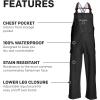 imageGrundns Mens Neptune Commercial Fishing Bib Pants Waterproof AdjustableBlack