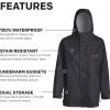 image:imageGrundns Womens Neptune Commercial Fishing Jacket  Waterproof AdjustableBlack
