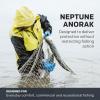 image:imageGrundens Mens Neptune Commercial Fishing Pullover Anorak  Waterproof Adjustable Orange 4XLarge