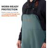image:imageGrundns Mens Shoreman Bib Pants  StainResistant Waterproof Seafood Processing BibsGreen