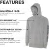 image:imageGrundens Mens Dillingham Tech Sweatshirt Hoodie Metal Heather XXLarge