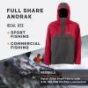 image:imageGrundens Mens Full Share Anorak  Durable Breathable and Waterproof Rain Jacket Designed for Rugged HeavyDuty PerformanceRed Orange