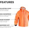 image:imageGrundns Mens Brigg 44 Fishing Parka Orange  Large Tall