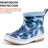 image:imageGrundns Kids Guppy Rain Boots  Lightweight Rubber Waterproof Kids and Toddlers Shoes EasyOn Loop Girls Rain Boots and Boys Rain BootsBlue Fish Camo