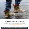 image:imageGrundns Kids Guppy Rain Boots  Lightweight Rubber Waterproof Kids and Toddlers Shoes EasyOn Loop Girls Rain Boots and Boys Rain BootsOrchid Wave Print