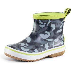 image:imageGrundns Kids Guppy Rain Boots  Lightweight Rubber Waterproof Kids and Toddlers Shoes EasyOn Loop Girls Rain Boots and Boys Rain BootsAnchor Fish Camo