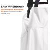 image:imageGrundns Mens Shoreman Bib Pants  StainResistant Waterproof Seafood Processing Bibs White 5XLarge