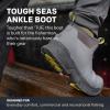 image:imageGrundns Mens Tough Seas Ankle Boot  NonSlip Waterproof Deck amp Fishing Bootie With HeiQ SmartTempBlack