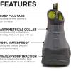 image:imageGrundns Mens Tough Seas Ankle Boot  NonSlip Waterproof Deck amp Fishing Bootie With HeiQ SmartTempSmoke