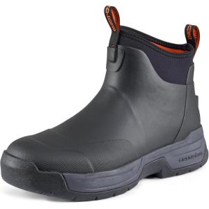 image:imageGrundns Mens Tough Seas Ankle Boot  NonSlip Waterproof Deck amp Fishing Bootie With HeiQ SmartTempBlack