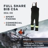 image:imageGrundens Mens Full Share Bib CSA CSA BlackReflective XL One Size