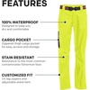 image:imageGrundns Womens Weather Watch Pant  Updated  Waterproof StainResistant HiVis Yellow XXLarge