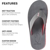image:imageGrundns Species Sandal  Ultra Cushioned Flip Flops  Gamefishinspired sandals with razorsiped nonmarking outsole for reliable traction on wet surfacesLobstah