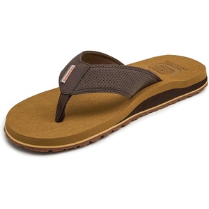 image:imageGrundns Species Sandal  Ultra Cushioned Flip Flops  Gamefishinspired sandals with razorsiped nonmarking outsole for reliable traction on wet surfacesBrown Trout